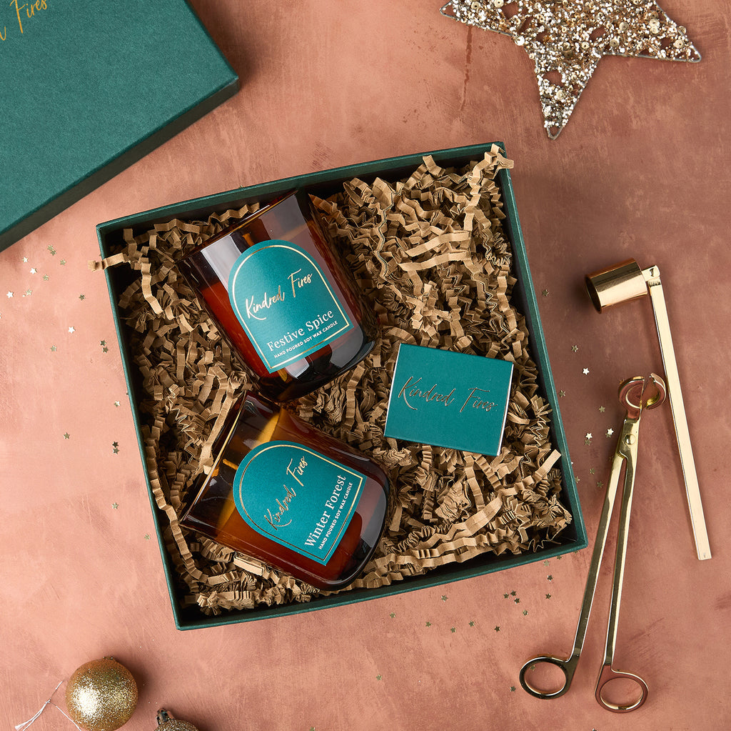 Duo Christmas Candles Gift Set