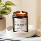 Daughter Wedding Gift - Personalised Scented Soy Wax Jar Candle in Luxury Gift Box