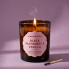 Large Refillable Soy Candle & Reed Diffuser Bundle - Black Raspberry & Vanilla