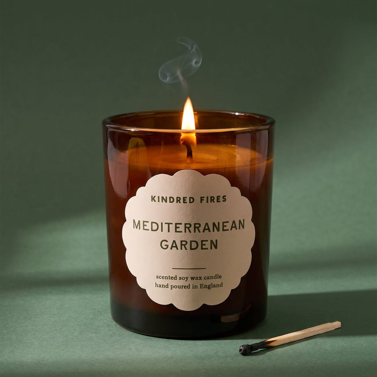 Large Refillable Soy Candle & Reed Diffuser Bundle - Mediterranean Garden