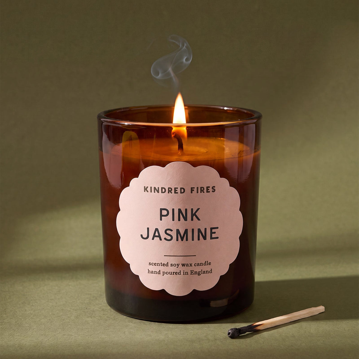 Large Refillable Soy Candle & Reed Diffuser Bundle - Pink Jasmine