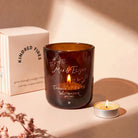 Engagement Gift Floral Tea Light Holder and Candles Set Refillable Luxury Gift Box