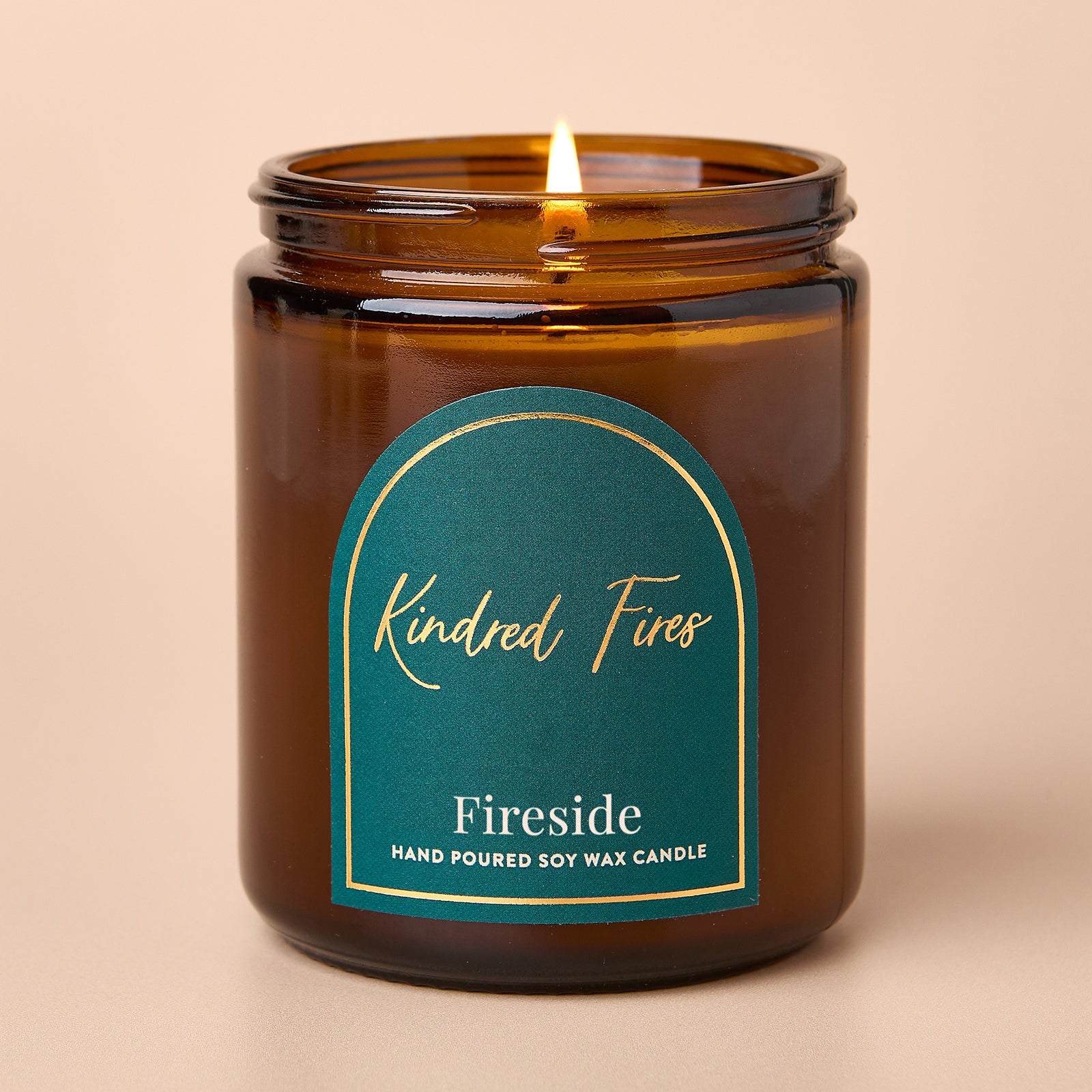 Fireside Scented Jar Candle Apothecary Smoky Home Fragrance