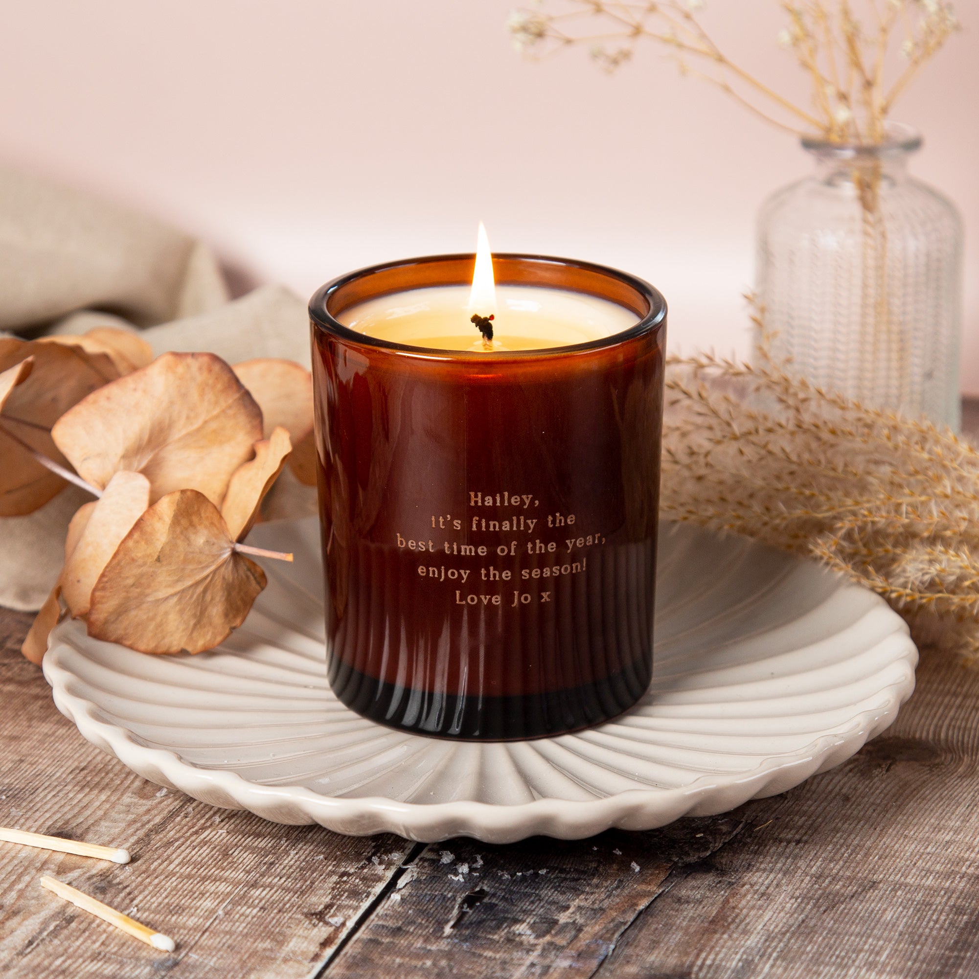 Halloween Gift Hocus Pocus Scented Candle - Engraved Luxury Gift-Ready Packaging