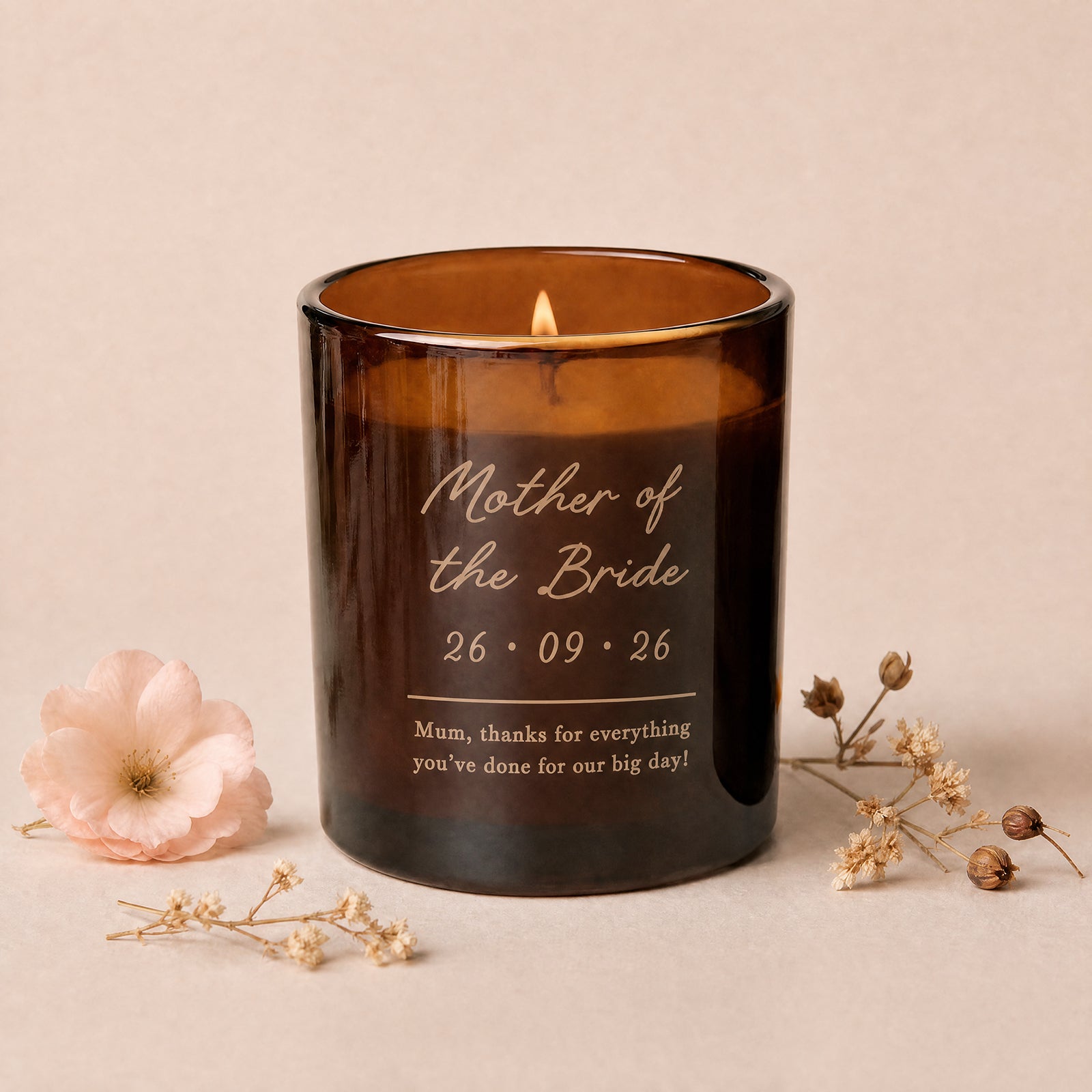 Bride Candle ウェディングメモリアル Mother of the Bride Gift Scented Personalised Candle Gift for