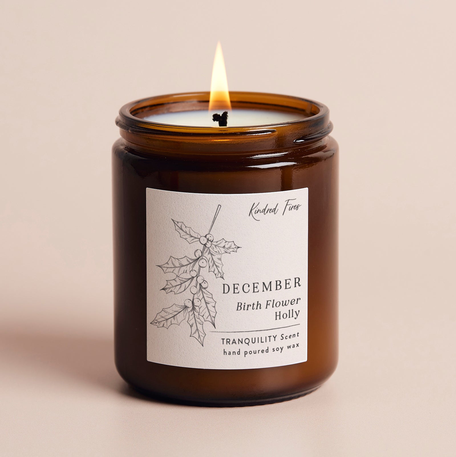 Birth Flower Birthday Gift Jar Candle