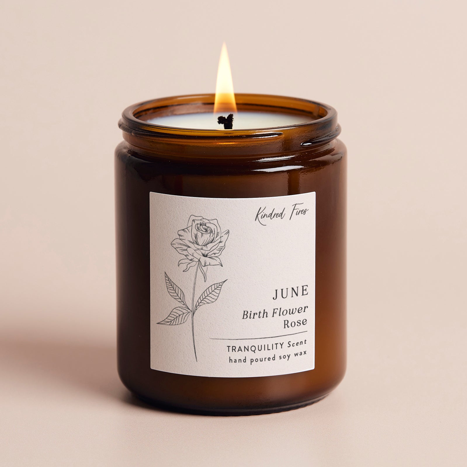 Birth Flower Birthday Gift Jar Candle