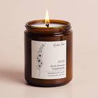 Birth Flower Birthday Gift Jar Candle
