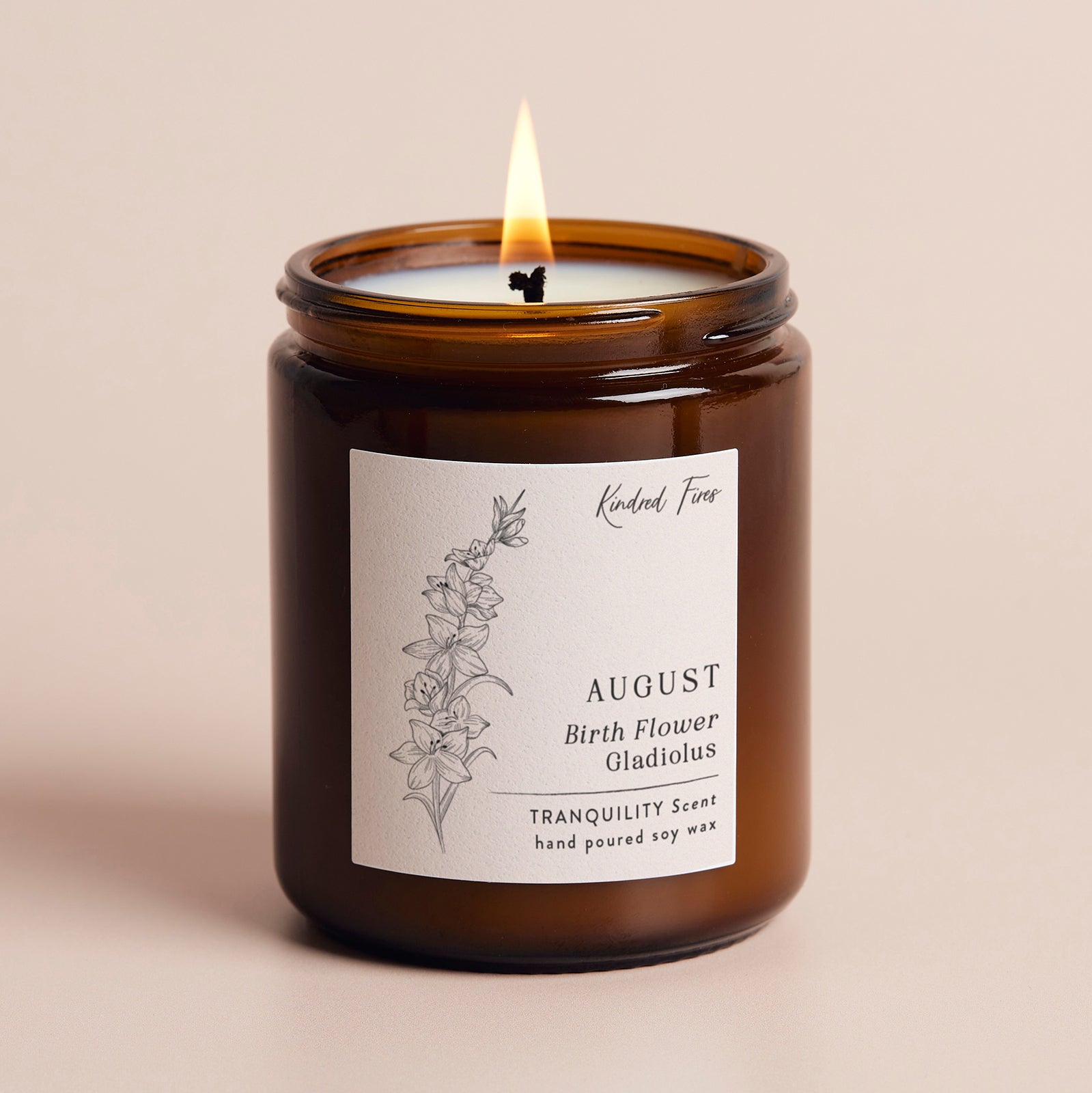 Birth Flower Birthday Gift Jar Candle