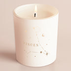 Constellation Birthday Gift White Glow Through Candle