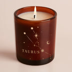 Constellation Birthday Gift Amber Glow Through Candle