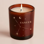 Constellation Birthday Gift Amber Glow Through Candle