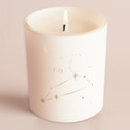 Constellation Birthday Gift White Glow Through Candle