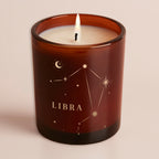 Constellation Birthday Gift Amber Glow Through Candle