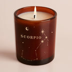 Constellation Birthday Gift Amber Glow Through Candle