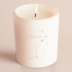 Constellation Birthday Gift White Glow Through Candle