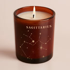 Constellation Birthday Gift Amber Glow Through Candle