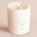 Constellation Birthday Gift White Glow Through Candle