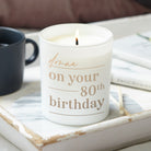 Milestone Birthday Gift Candle – Personalised Glow Candle for Any Age in Luxury Box