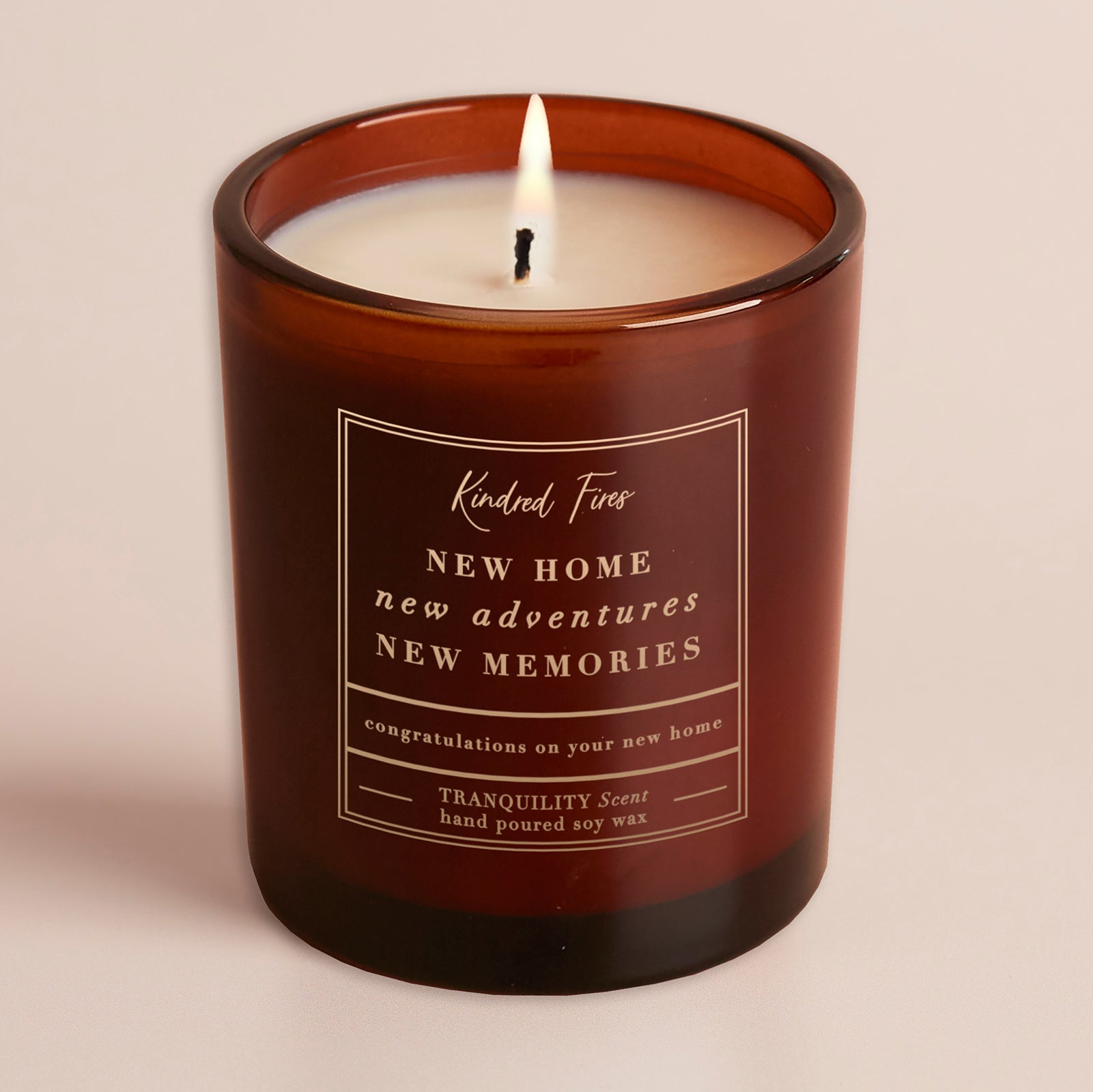 New Home Gift Candle - Personalised Soy Wax Candle with Luxury Gift-Ready Packaging