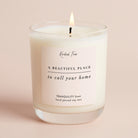 New Home Gift Clear Soy Wax Candle in Luxury Gift Box – Perfect Housewarming Present