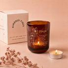 Birth Flower Birthday Gift Personalised Tealight Holder with Candles in Luxury Box