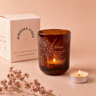 Birth Flower Birthday Gift Personalised Tealight Holder with Candles in Luxury Box