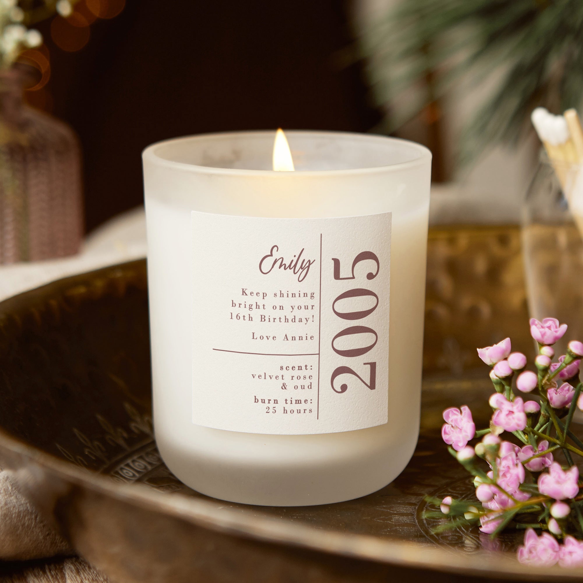 Birthday Gift for Her Any Age – Simple Scented Candle in Luxury Gift-Ready Packaging