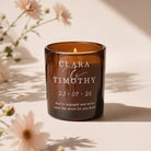 Engagement Gift Couples Names Candle – Refillable, Luxury Gift-Ready Wedding & Anniversary Gift