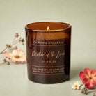 Mother of the Bride Gift Candle – Engraved, Luxury Box, Refillable, Wedding Thank You Gift