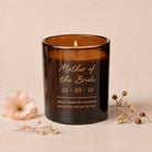 Mother of the Bride Thank You Gift Candle Wedding Gift Personalised Refillable Luxury Box