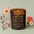 Wedding Gift Candle for Parents on Wedding Day – Personalised, Refillable, Luxury Box