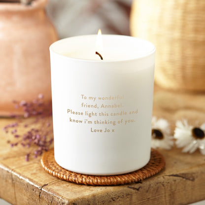 1st Christmas New Home Housewarming Personalised Candle