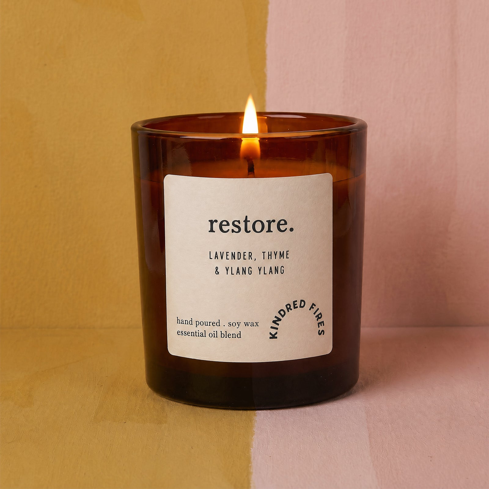Relaxation Gift Restore Essential Oil Blend Large Candle in Luxury Gift-Ready Box