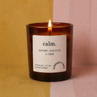 Relaxing Gift Calm Essential Oil Blend Large Candle - Luxury Aromatherapy Gift Box