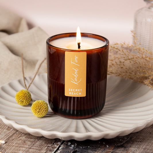 Secret Beach Scented Amber Candle