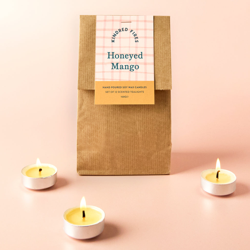 Honeyed Mango Scented Soy Wax Tealights