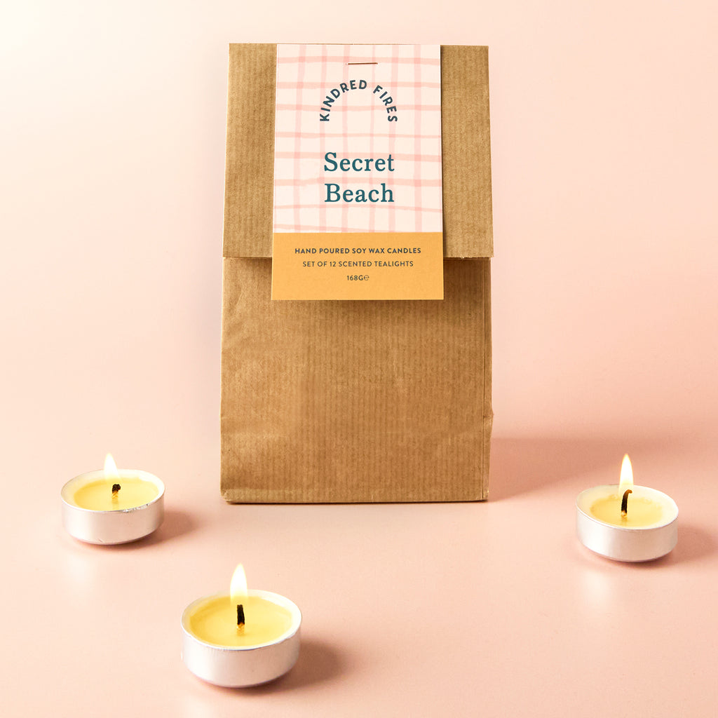 Secret Beach Scented Soy Wax Tealights