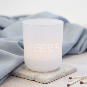 Will You Be My Godmother Gift Tea Light Holder with Candles