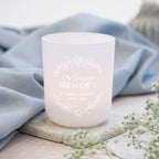 In Loving Memory Keepsake Gift Personalised Tea Light Holder with Candles