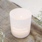 Thank You Gift Thanks For Everything Personalised Tea Light Holder Luxury Gift Box