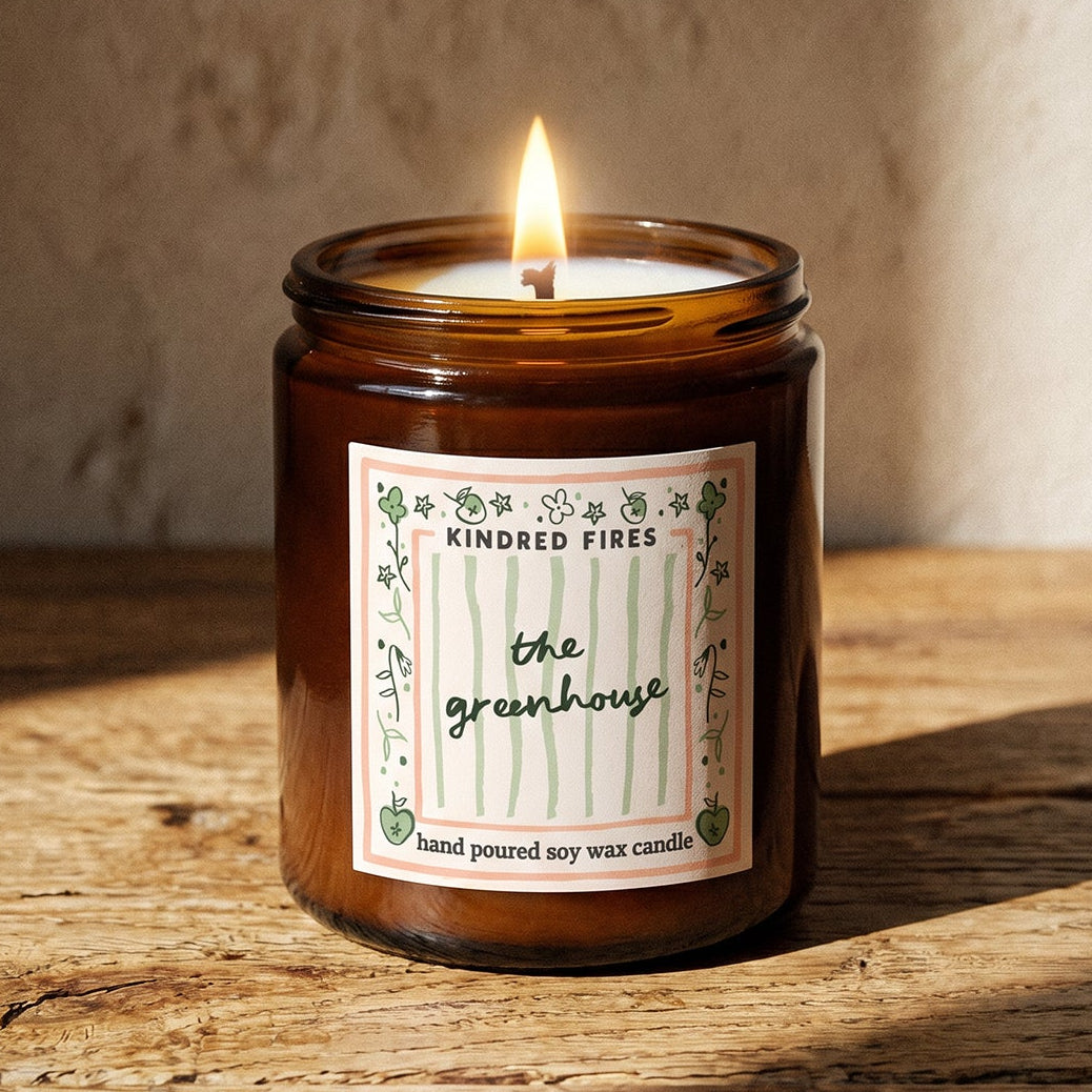 The Greenhouse Hand Poured Soy Wax Scented Candle