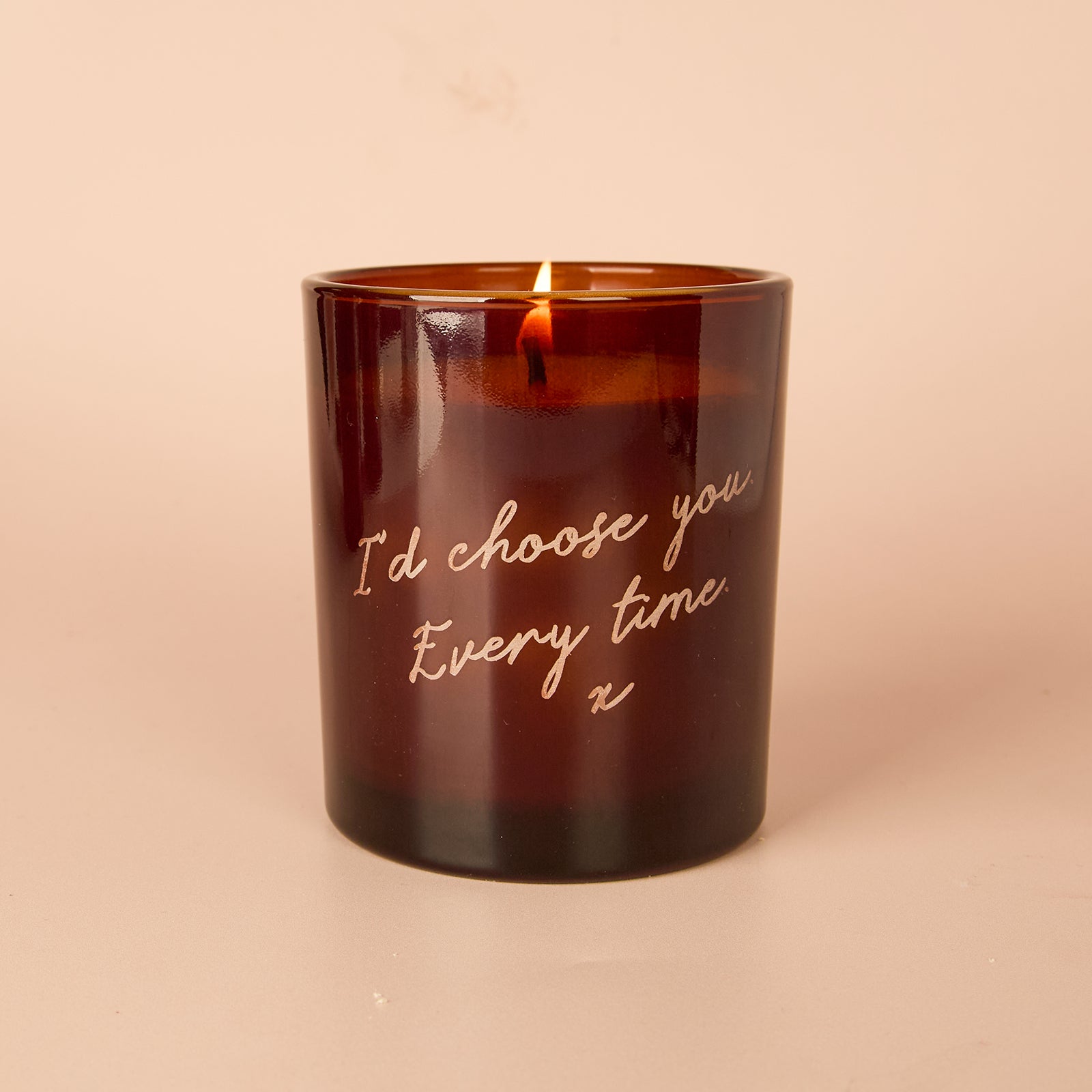 Valentine's Gift Engraved Candle – Personalised Romantic Gift for Her in Luxury Packaging
