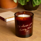 Valentine's Gift Engraved Candle – Personalised Romantic Gift for Her in Luxury Packaging