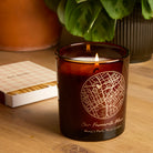 Valentine's Gift Map Candle for Couples – Personalised Romantic Gift in Luxury Box