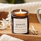 Wedding Gift for Mother in Law - Luxury Soy Wax Jar Candle with Gift-Ready Packaging