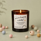 Baby Shower Gift You're Having a Baby Congratulations Candle in Luxury Gift Box Refillable