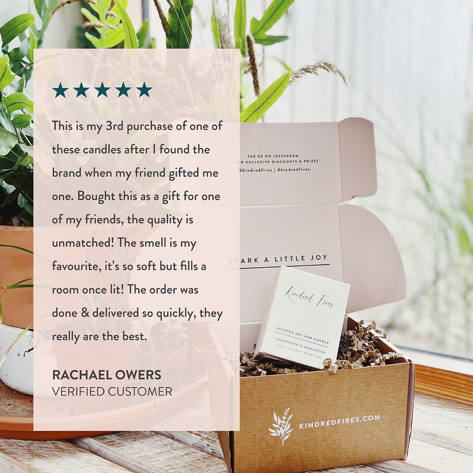 Friendship Letter Pink Candle - Thumbnail 2