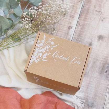 Maid of Honour Gift Blush Gold Script Candle