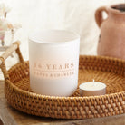 16th Wax Anniversary Gift – Personalised Tea Light Holder in Luxury Gift-Ready Box